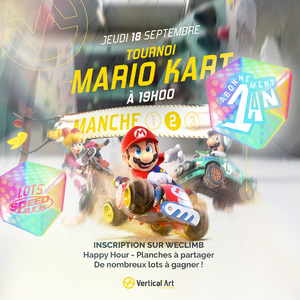 🎮🚀 Tournoi Mario Kart à Vertical’Art SQY !