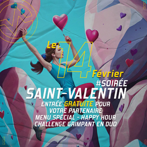 💘 Une Saint-Valentin originale vous attend à Vertical'Art Le Mans ! 🧗‍♀️❤️