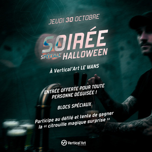 🎃 SOIRÉE HALLOWEEN – Vertical’Art Le Mans