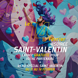 Célébrez la Saint-Valentin à Vertical'Art Orléans ! ❤️