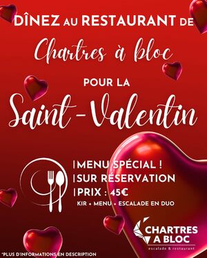 Dîner Saint-Valentin + escalade