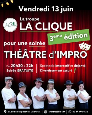 Soirée Théâtre d'impro - Vendredi 13 juin